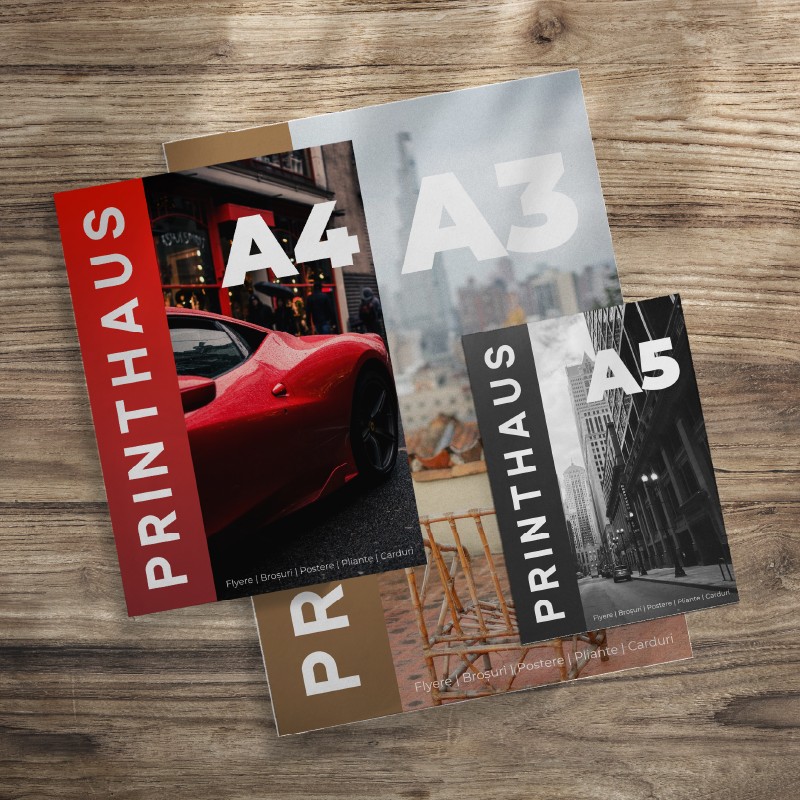 Print alb-negru / color mockup